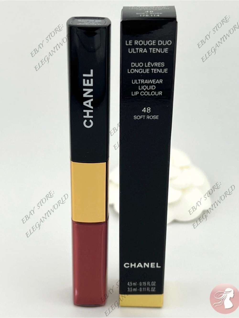 CHANEL Le Rouge Duo in Soft Rose NIB